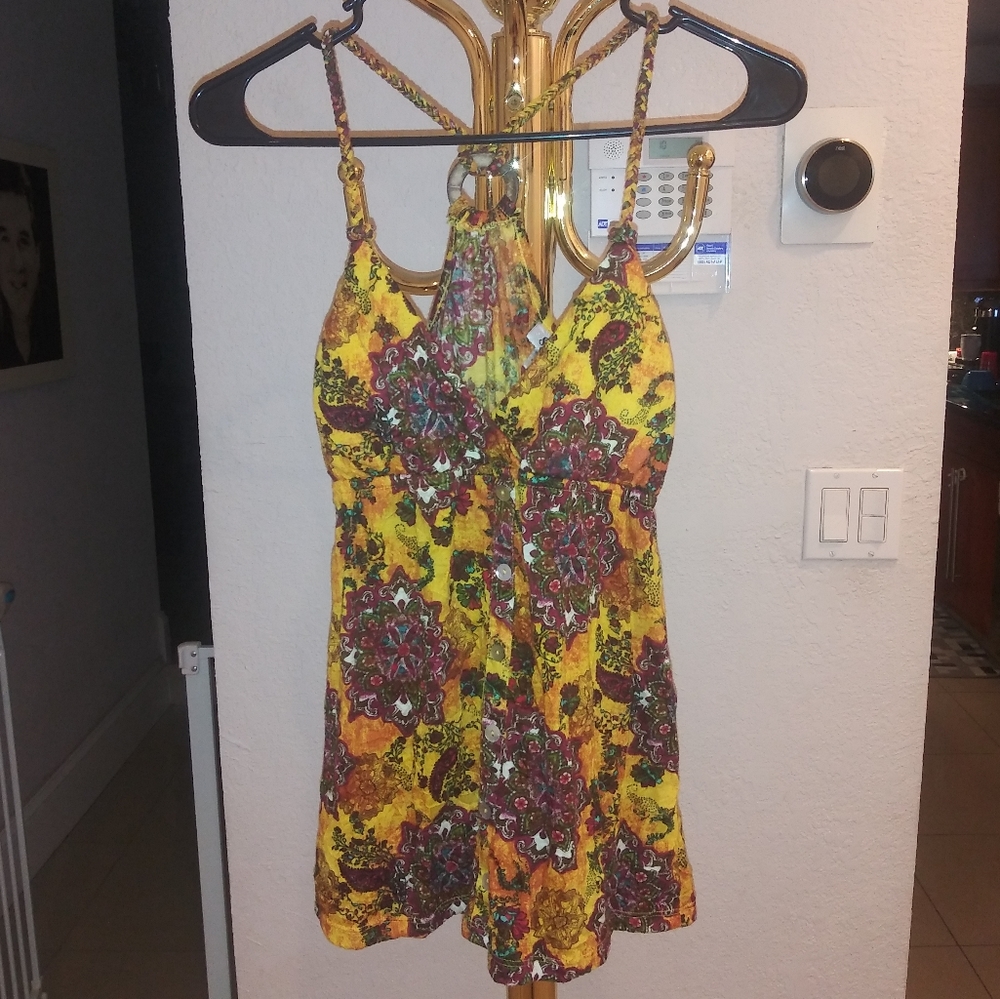 Indian Style Floral Tank Top